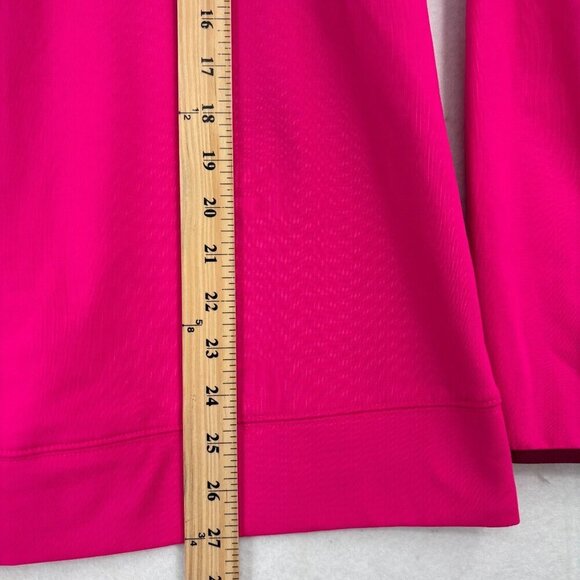 Nike Pro Hooded Sweatshirt Womens Size L Pink Pullover Hoodie Thumbhole Sleeves - Picture 11 of 13